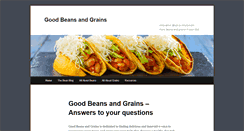Desktop Screenshot of goodbeansandgrains.com